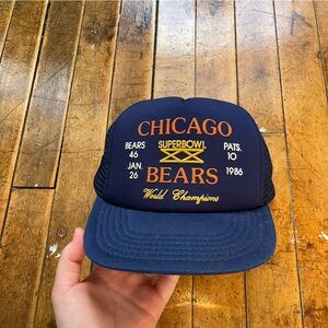 vintage chicago bears trucker hat